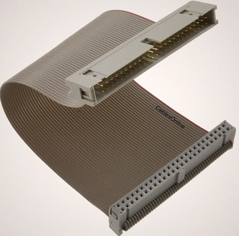 CablesOnline 6 inch Internal IDC 50-Pin SCSI Male/Female Extension Ribbon Cable