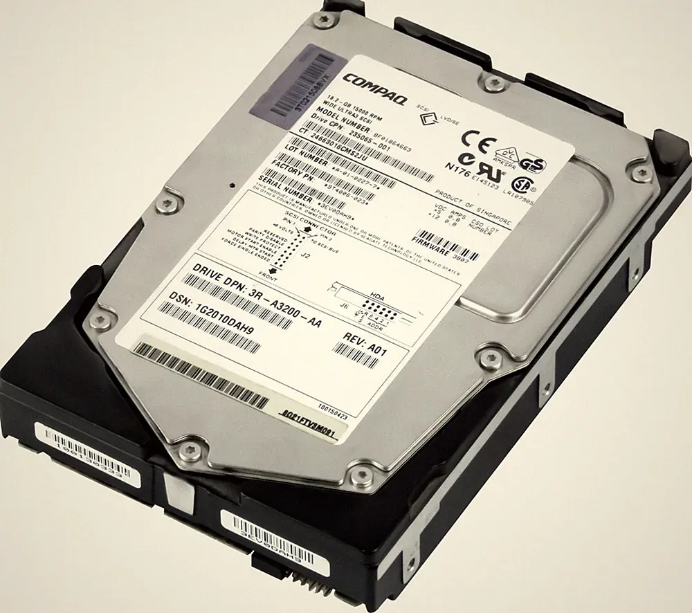 Compaq Enterprise HDD 18GB 15K SCSI U160 3.5in Hot Swap 80-pin