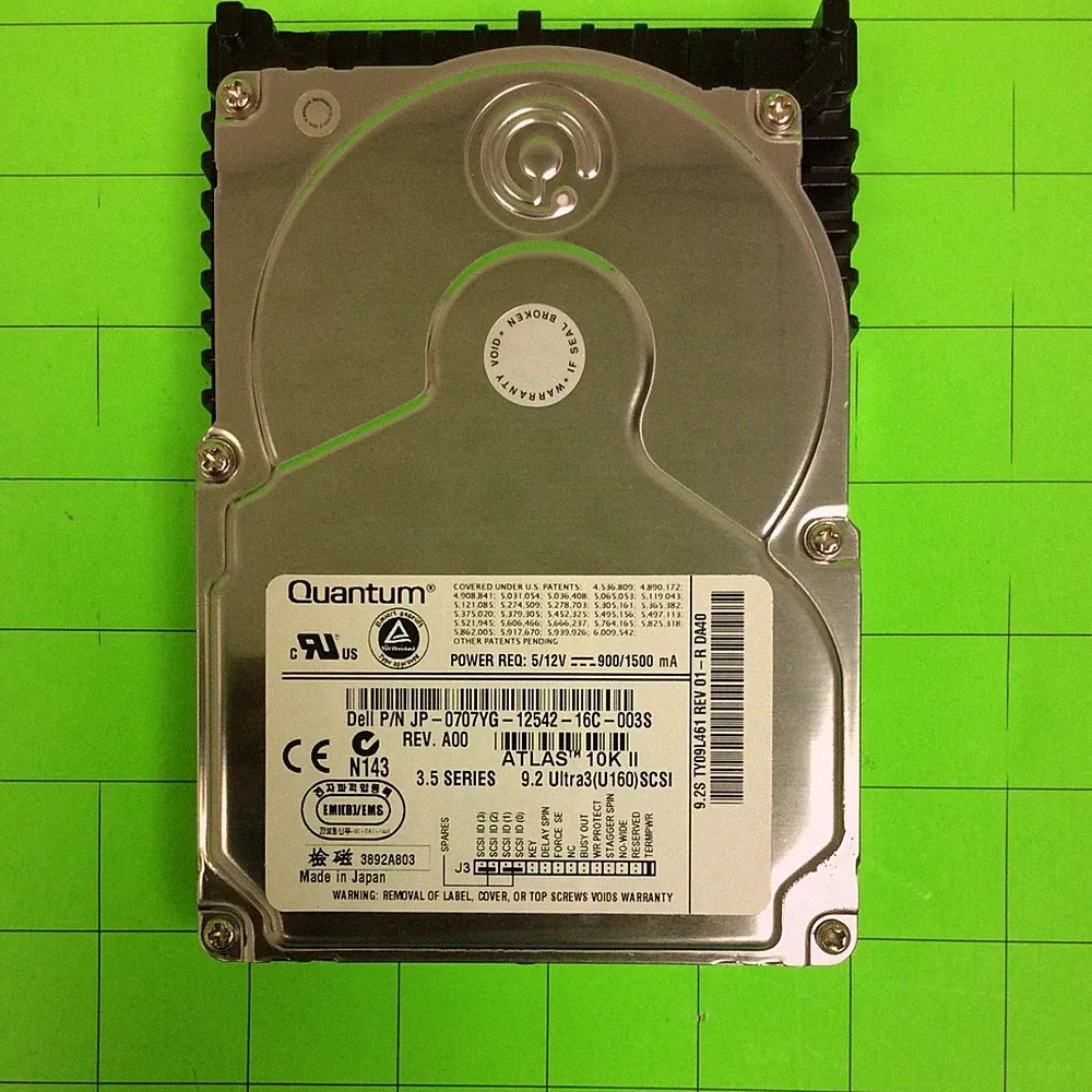 Computer Server Quantum TY09L461 JP-0707YG 9.2 ULTRA3 SCSI Hard Disk Drive