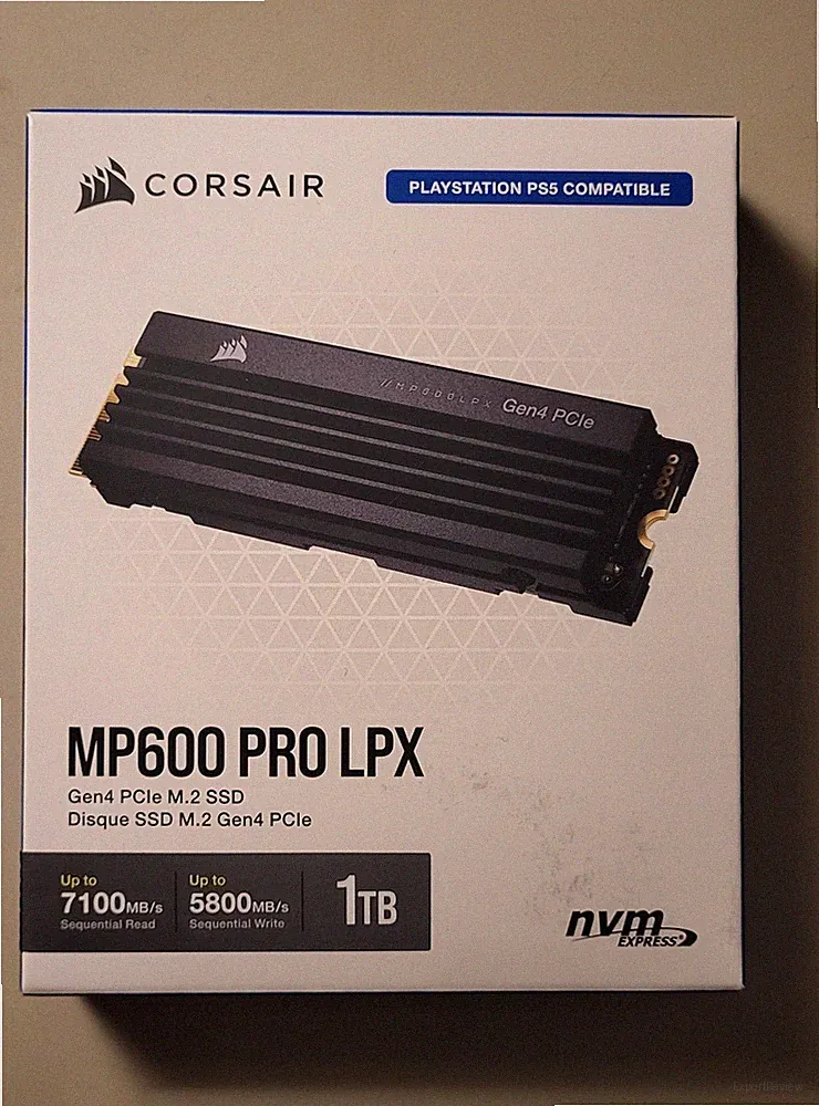 Corsair MP600 PRO LPX 1TB M.2 NVMe Internal SSD for Sony PS5...