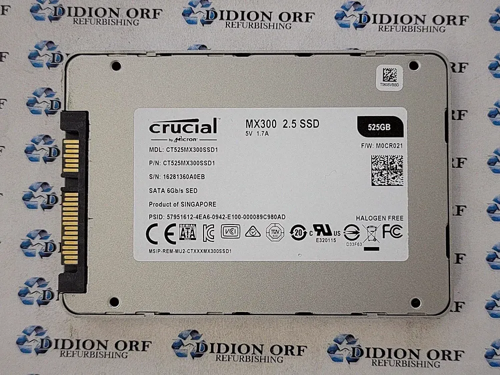 CRUCIAL MX300 525GB 2.5" SATA SSD CT525MX300SSD1, Grade C, SKU 24420