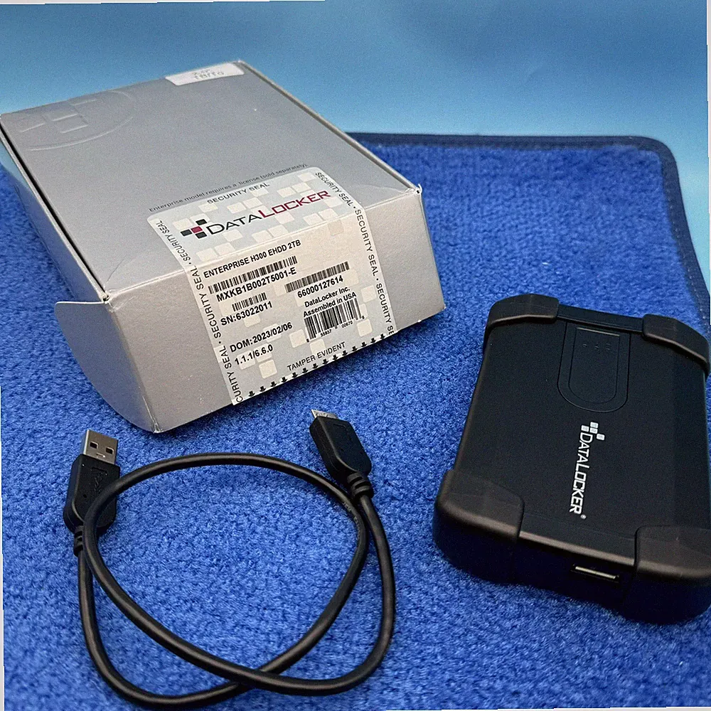 DataLocker Enterprise H300 2TB Encrypted External Hard Drive - Black