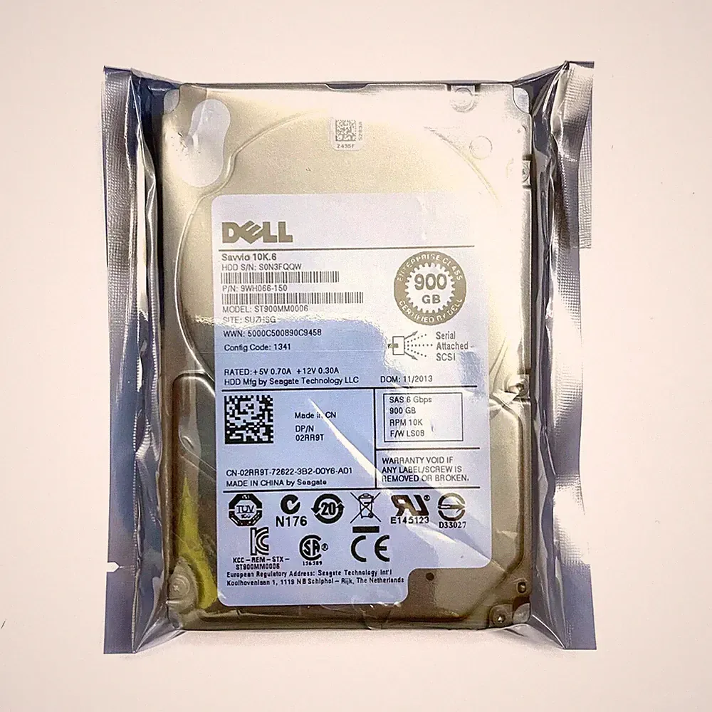Dell 2RR9T 02RR9T 900GB 10K 6Gb/s 64MB Cache 2.5" SAS HDD Hard Drive ST900MM0006