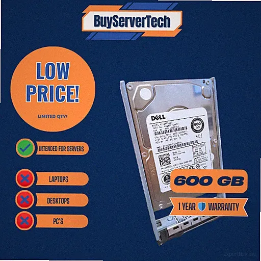 Dell 5TFDD 600GB Enterprise 2.5" SAS Hard Disk Drive AL13SEB600 0 HOURS