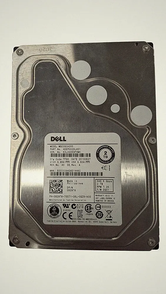 Dell 829T8 2TB 7.2K RPM SAS 6Gb/s 3.5'' Internal Hard Drive - MG03SCA200