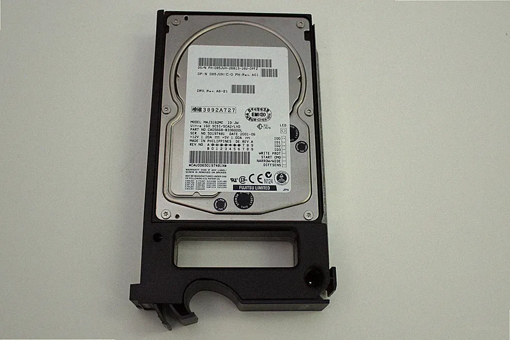 DELL 85JUH 18GB 3.5 ULTRA 160 SCSI SCA2 HARD DRIVE WITH TRAY FUJITSU MAJ3182MC