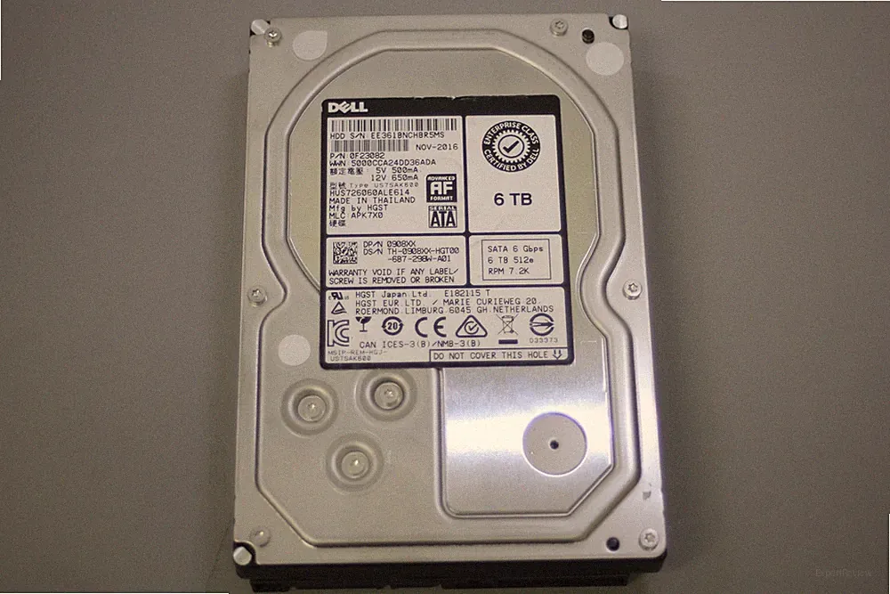 Dell Enterprise Class 6TB 3.5" SATA HDD Internal Hard Drive HUS726060ALE614