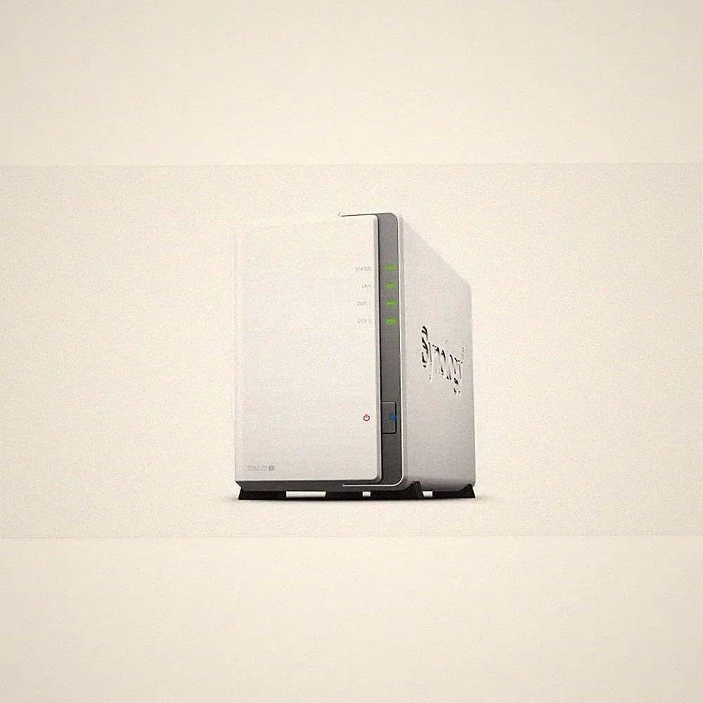 DiskStation 2 Bay NAS; 4-core 1.7 GHz; 1 GB DDR4 non-ECC