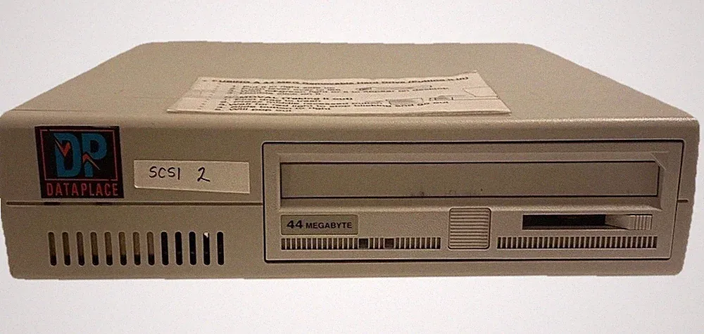 DP Dell 44-MB External Hard Drive. Vintage 1987-1992. W/ Cords 2 Run. Tested!