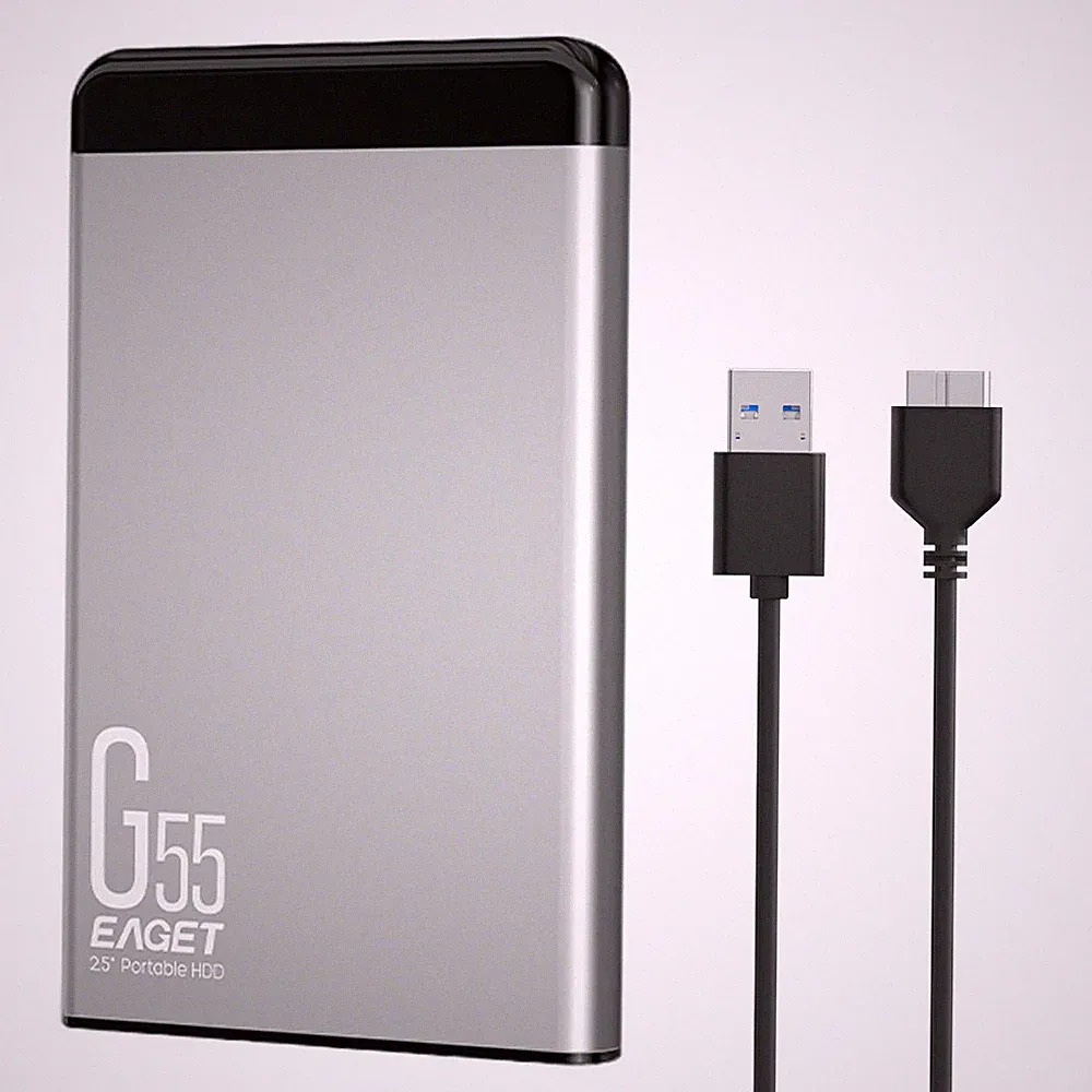 EAGET 2.5" Ultra Slim Portable HDD USB 3.0 for PC/Mac/Laptop External Hard Drive