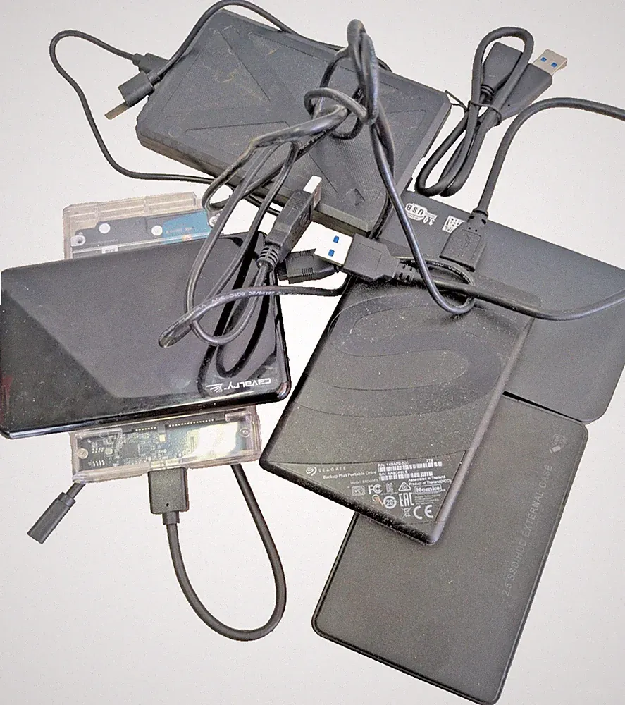 External Hard Disk Drive Backup various models 500 GB /w Cable *TESTED*