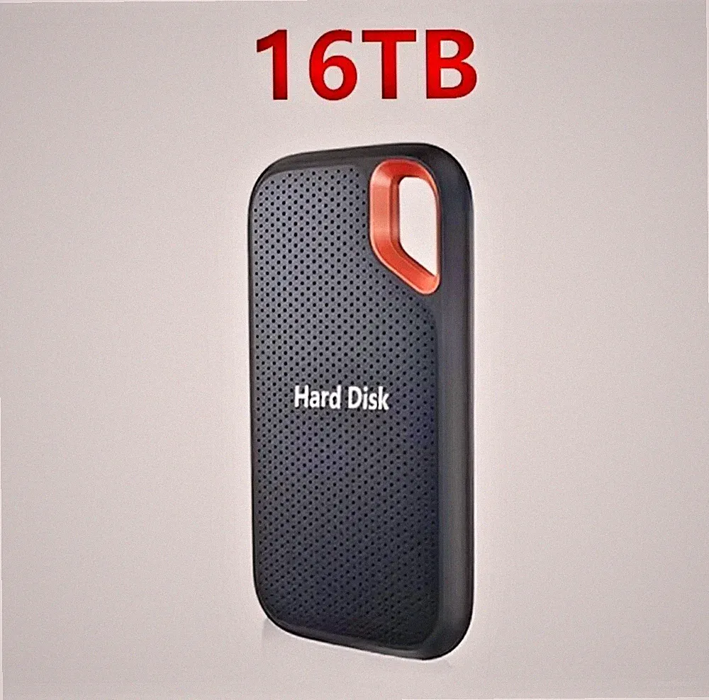external hard drive 16TB High Speed Capacity Solid State Usb3.2 Laptop Mac & PC