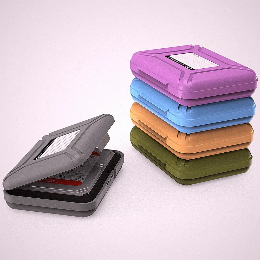 External Hard Drive Case for 3.5 Inch HDD/SSD 5 Packs Portable Hard Drive Car...