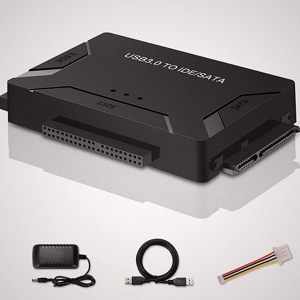 EYOOLD Hard Drive Reader, USB 3.0 to IDE and SATA Adapter External Black