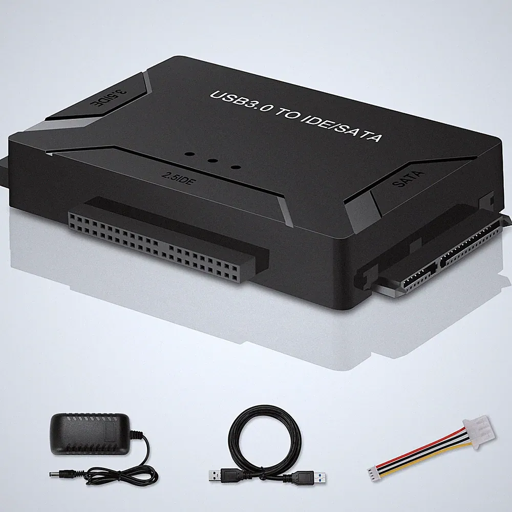 EYOOLD USB 3.0 to IDE/SATA Hard Drive Adapter, External Recovery Converter Kit f