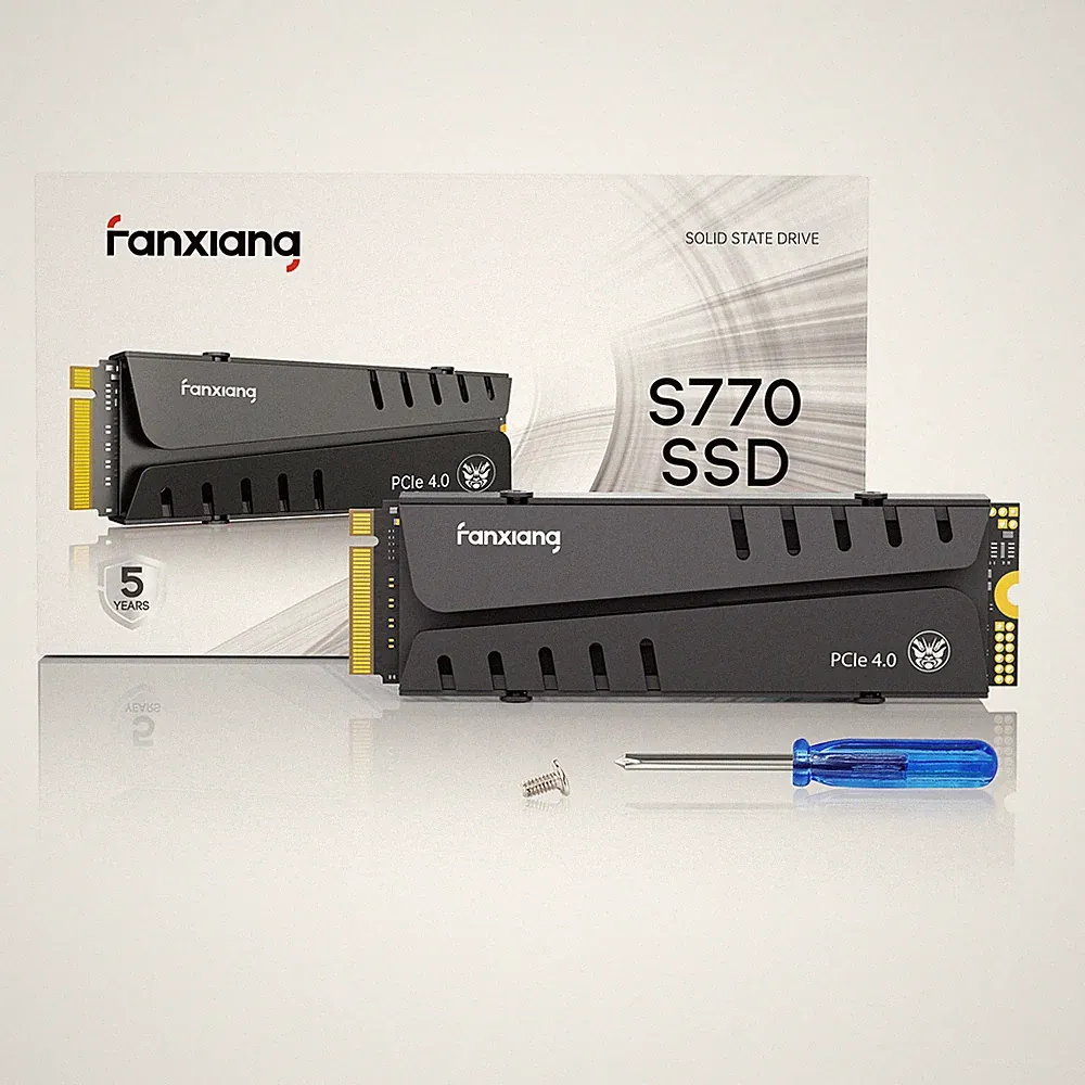 Fanxiang M.2 NVMe 1TB 2TB 4TB PS5 SSD Heatsink TLC Internal PCIe Gen4 7300MB/S