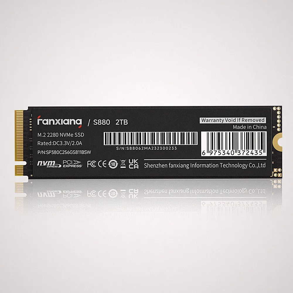Fanxiang M.2 NVMe 2TB SSD PS5 Heat Sink Gaming SSD PCIe 4.0 Solid State Drives