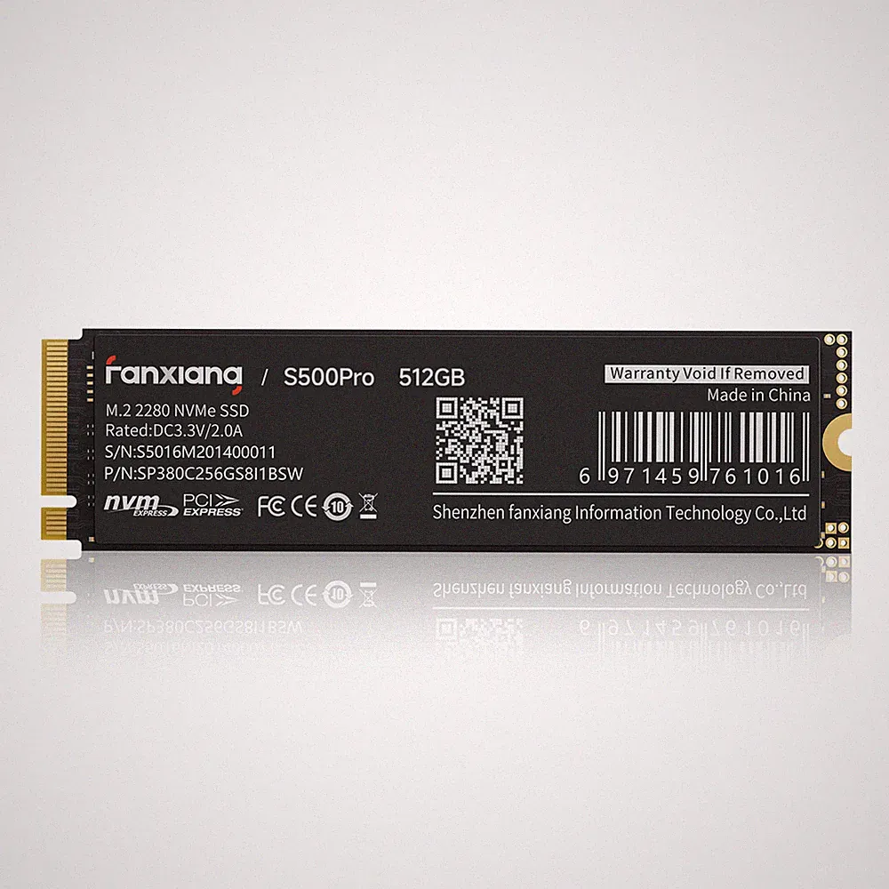 Fanxiang M.2 NVMe 512GB SSD TLC Internal Solid State Hard Drive PCIe Gen3x4