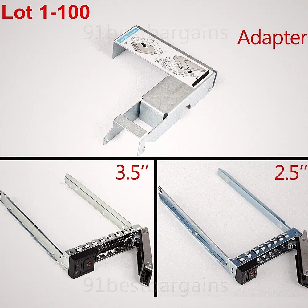 For Dell PowerEdge R570 3.5" 2.5" Hard Drive Tray Caddy Adapter Sled SAS Lot