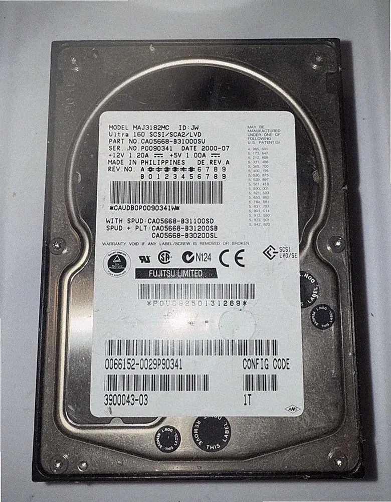 FUJITSU 18.2GB MAJ3182MC HARD DRIVE 18.2 GB