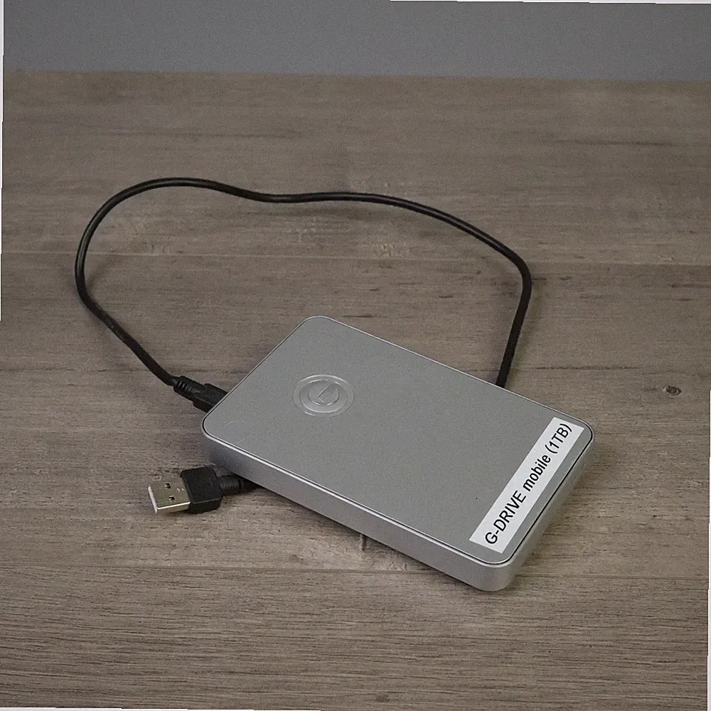 G-Technology G-DRIVE Mobile 1TB 0G02229 FireWire 800 USB Portable Hard Drive