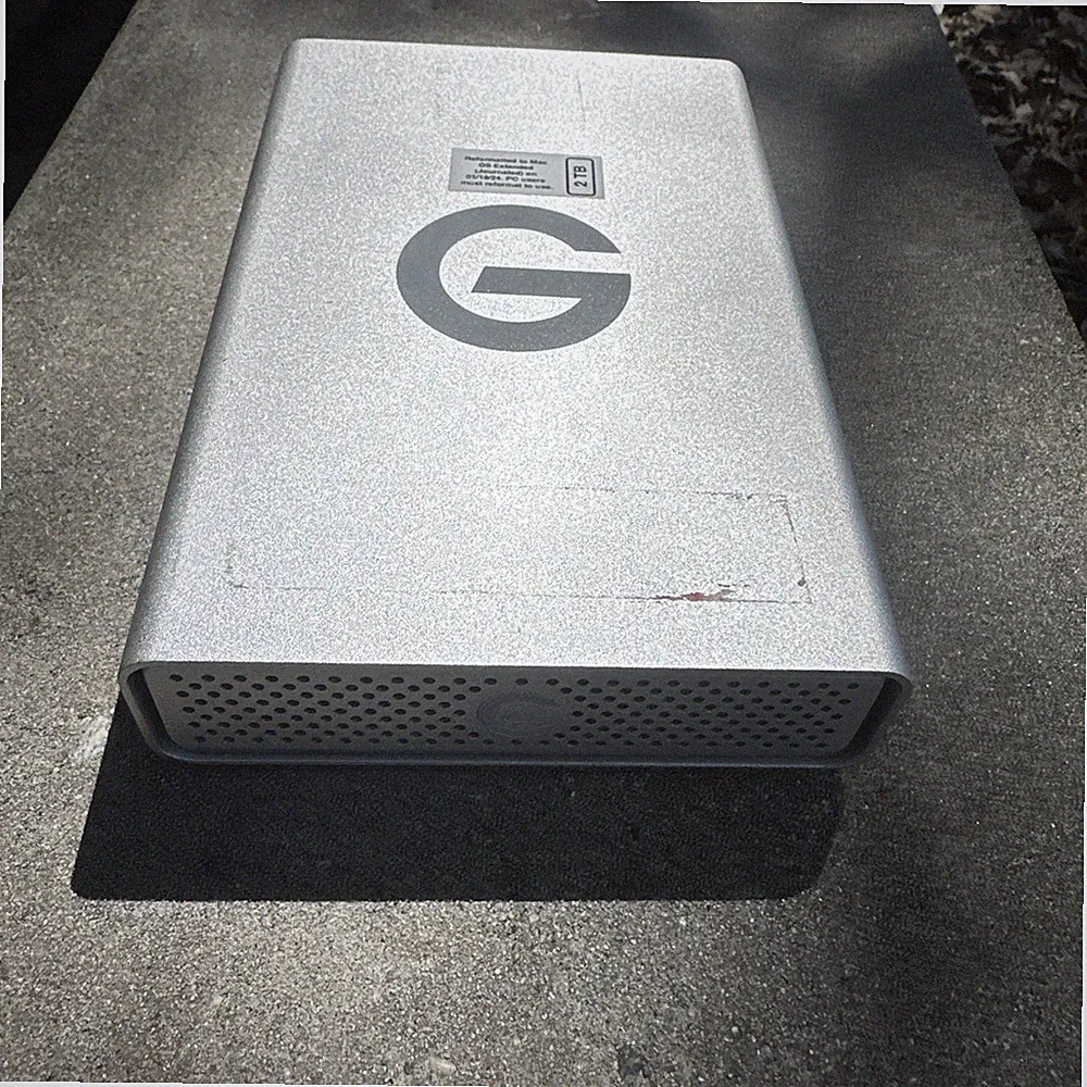 GDRIVE G-Technology G-DRIVE ev 2TB/TO Portable External Hard Drive - 0G00199