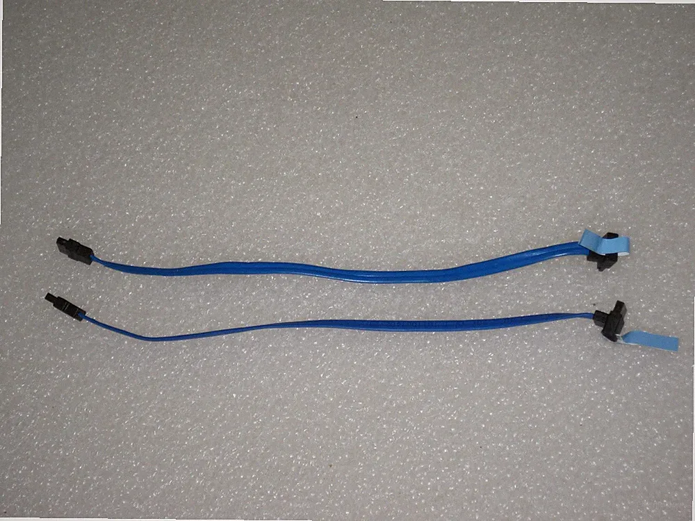 Genuine Dell Blue 11" SATA Hard Drive Data Cable Right Angle (LOT OF 2) MK524