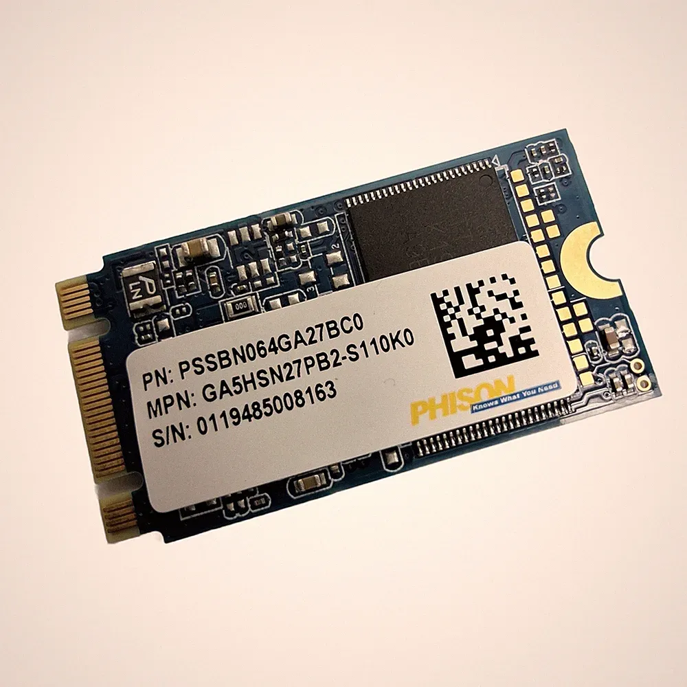 Genuine HP Phison 64GB M.2 2242 NGFF MCIe SSD Drive PSSBN064GA27MC0