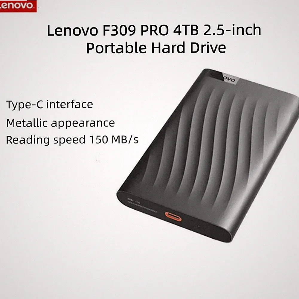 Genuine Lenovo 4TB USB3.0 2.5" Portable External Hard Drive Disk F309 Pro