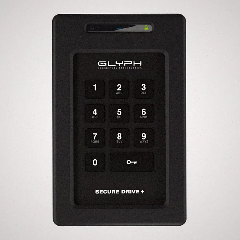 Glyph SecureDrive Plus Encrypted 1TB Solid State Drive with Keypad