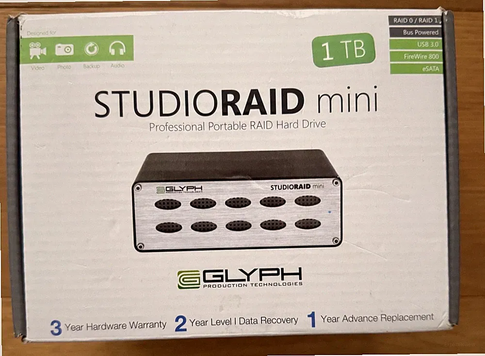 GLYPH Studio Raid Mini 1TB External Hard Drive
