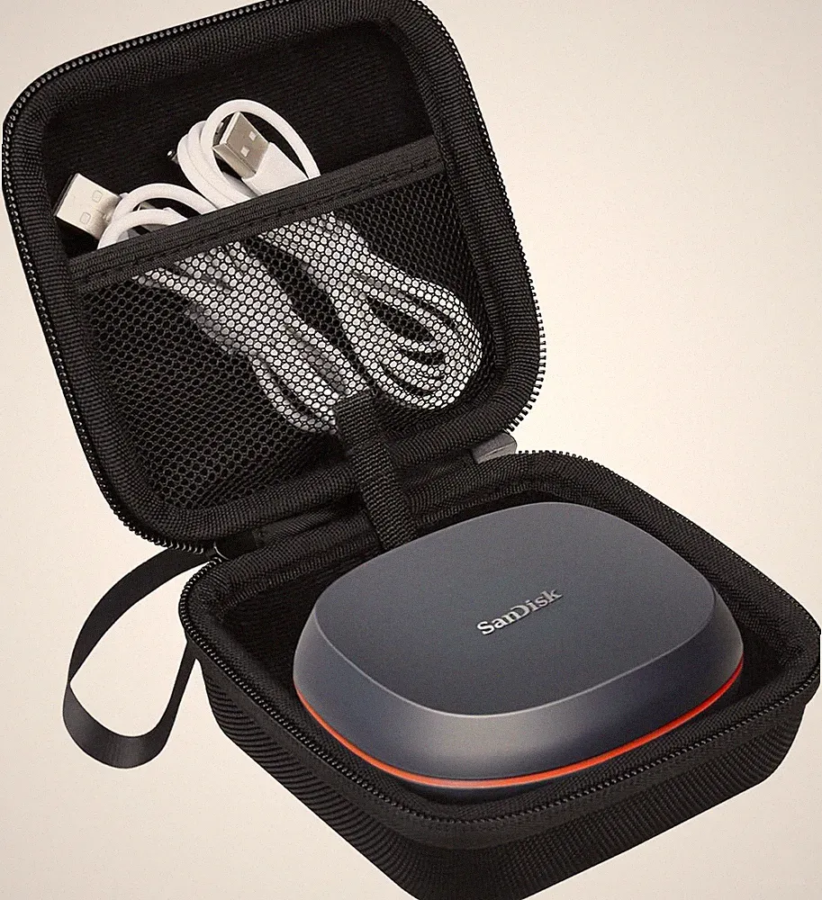 Hard Carrying Case for Sandisk Desk Drive SSD 8TB 4TB USB-C USB 3.2 Desktop Exte
