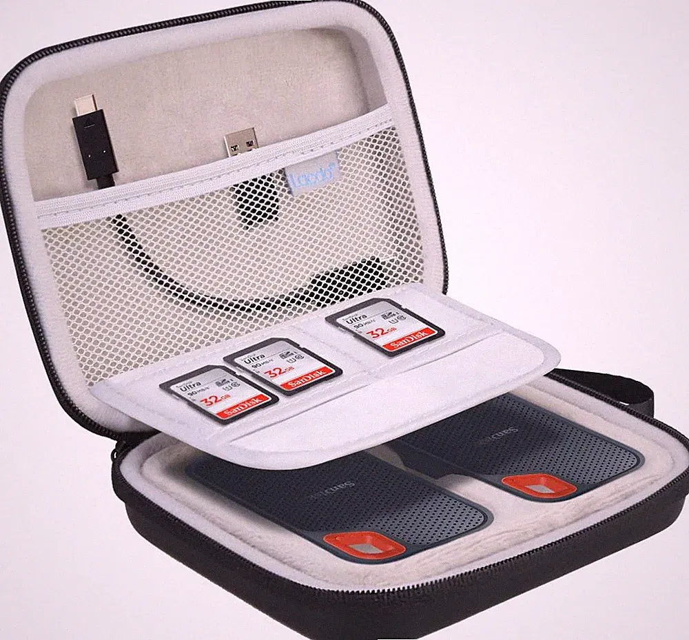 Hard Drive Carrying Case for Sandisk Extreme & G-Drive SSD Shockproof Travel Bag