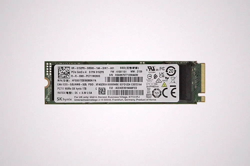 Hard drive Dell 1TB SSD NVMe PCIe 3.0x4 M.2 2280 152P8