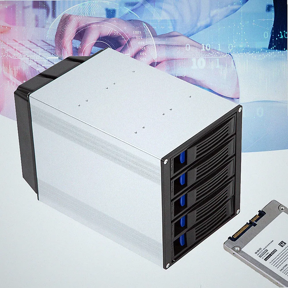 Hard Drive Enclosure Internal 5 Hot Swap Bay Mobile Rack for 5 x SATA 3.5" HDD