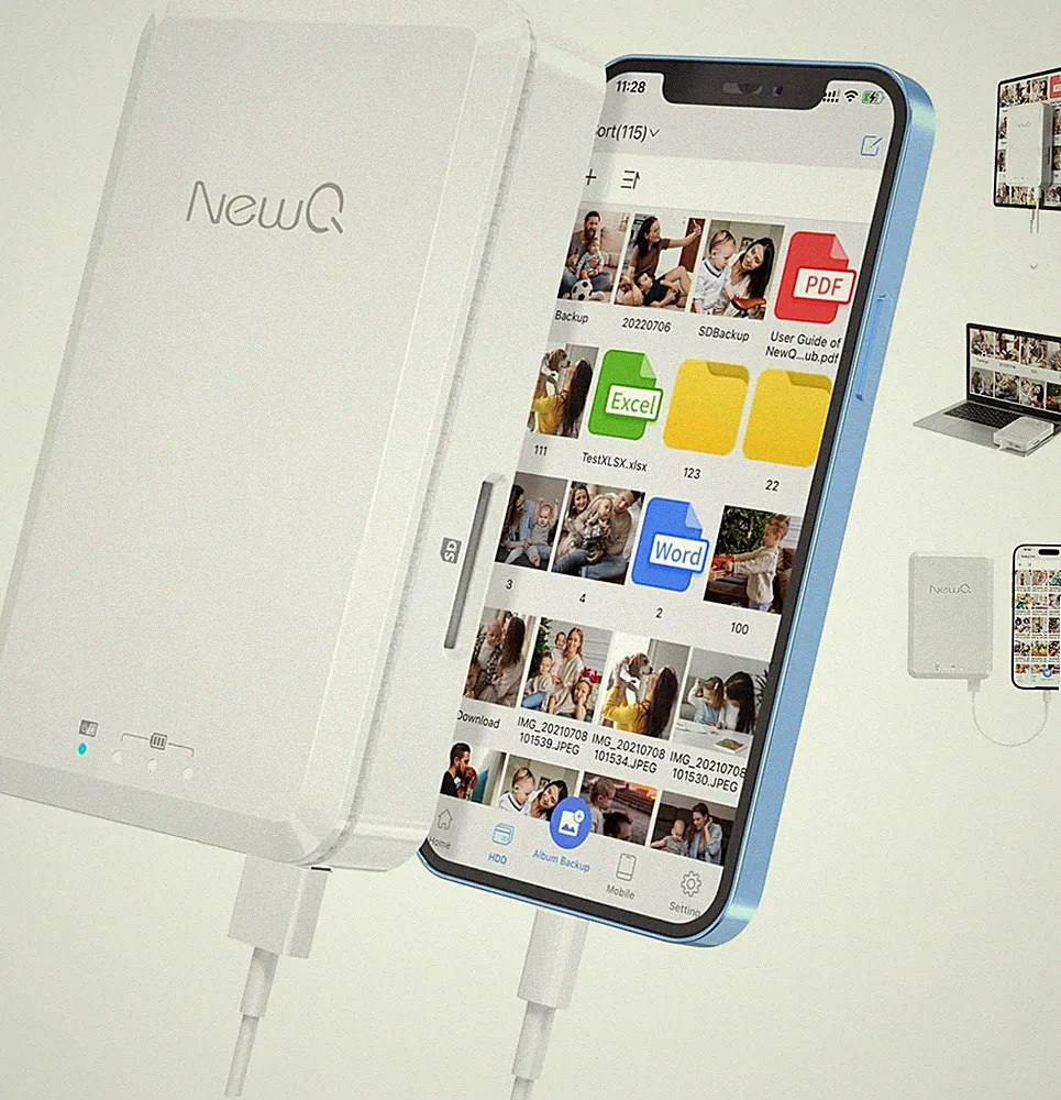 Hard Drive for Phone Computer: 2 TB Photo Stick Portable Storage Device External
