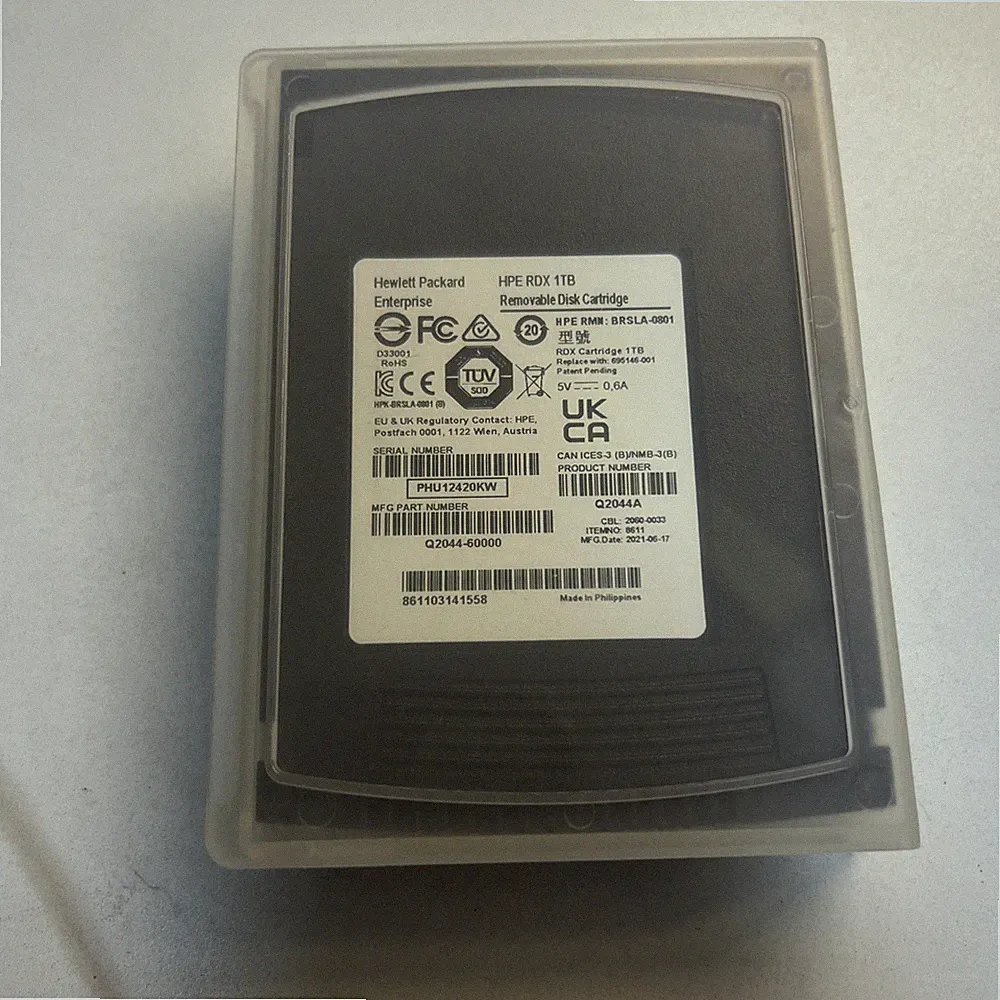 Hewlett Packard Enterpri RDX 1TB Removable Backup Disk Cartridge-Q2044A
