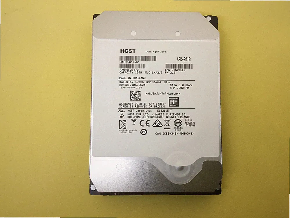 HGST 10TB 6Gb/s 7200RPM 3.5in SATA Hard Drive HUH721010ALE604