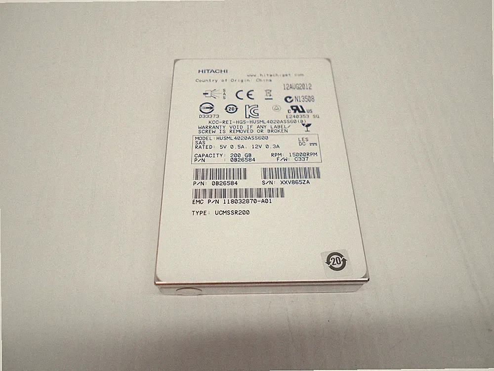 HGST Hitachi 200GB SSD SAS 6G 2.5" Server Hard Drive Dell HP HUSML4020ASS600