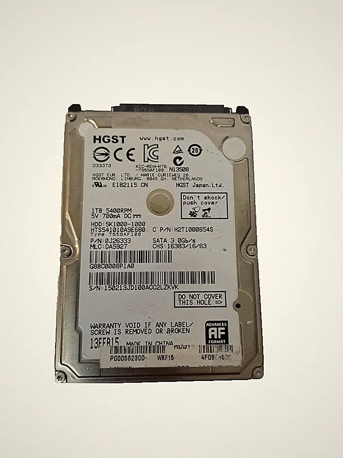 HGST HTS541010A9E680 1TB SATA 2.5" Internal Hard Drive