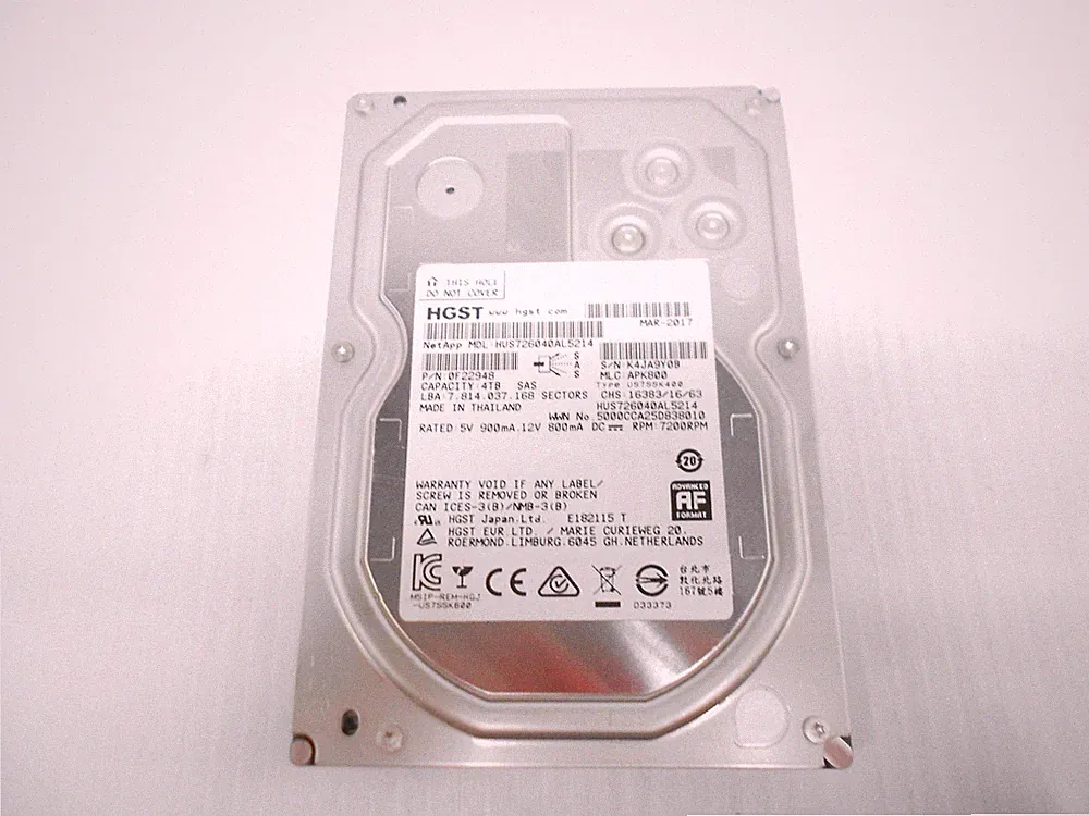 HGST HUS726040AL5214 4TB 7.2K 3.5" SAS 12G 12gbps Server JBOD Hard Drive HP Dell