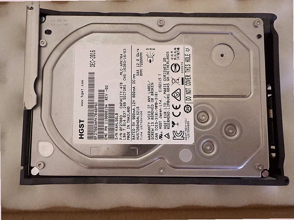 HGST Ultrastar 7K6000 EMC 4TB SAS 12Gb 7.2K 3.5" Hard Drive HDD HUS726040ALS210