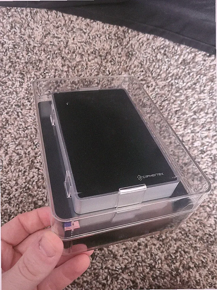 High Security Ciphertex CX-2500ES3 2TB Encrypted Hard Drive Backup Storage