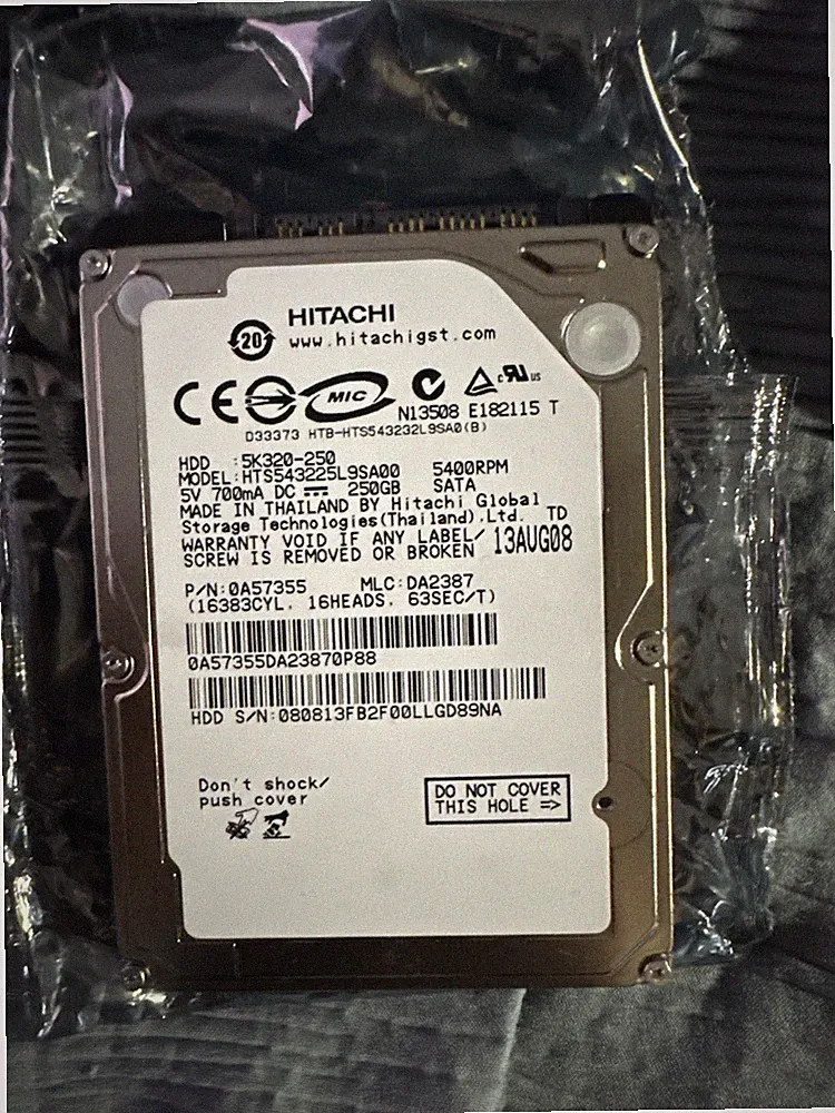 Hitachi 80GB Playstation 3 (PS3) Hard Drive HDD 5400RPM 5K250-80 HTS542580K9SA00