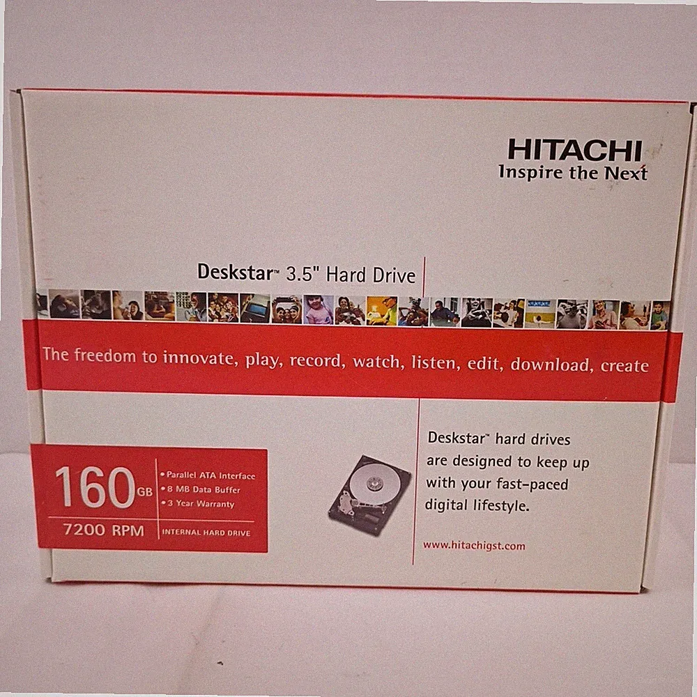 Hitachi Deskstar 3.5" Internal Hard Drive 160GB 7200 RPM New in Box