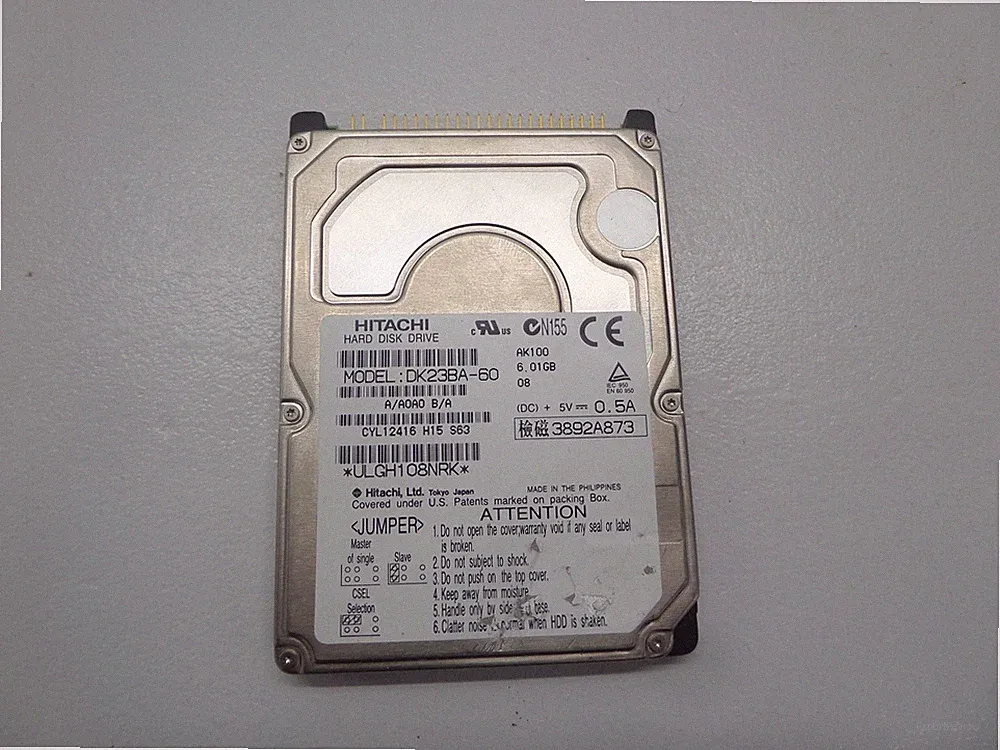 Hitachi DK23BA-60 6.01GB 2.5" Hard Drive