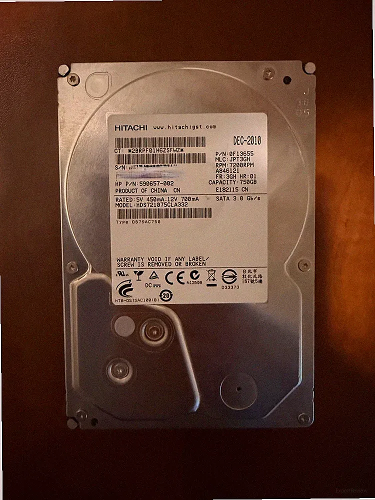 Hitachi HDS721075CLA332 (7200RPM, 3.5", SATA II 3Gb/s) 750GB Internal Hard Drive