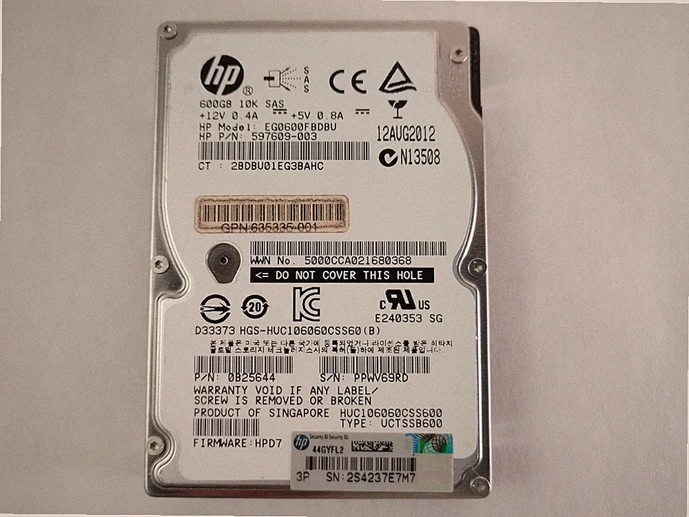 Hitachi HP HUC106060CSS600 600 GB 2.5" SAS 2 Enterprise Hard Drive
