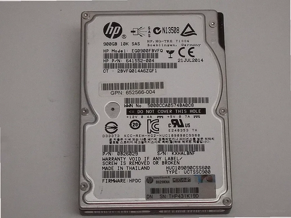 Hitachi HP HUC109090CSS600 900 GB 2.5" SAS 2 Enterprise Hard Drive