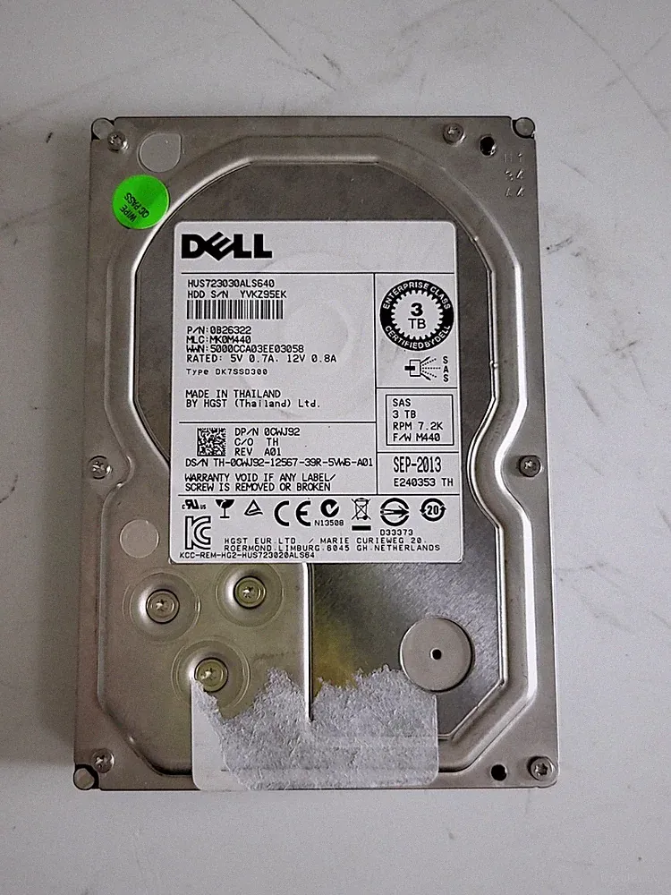 HITACHI HUS723030ALS640 0B26322 Hard Drive 3.5" 3TB SAS